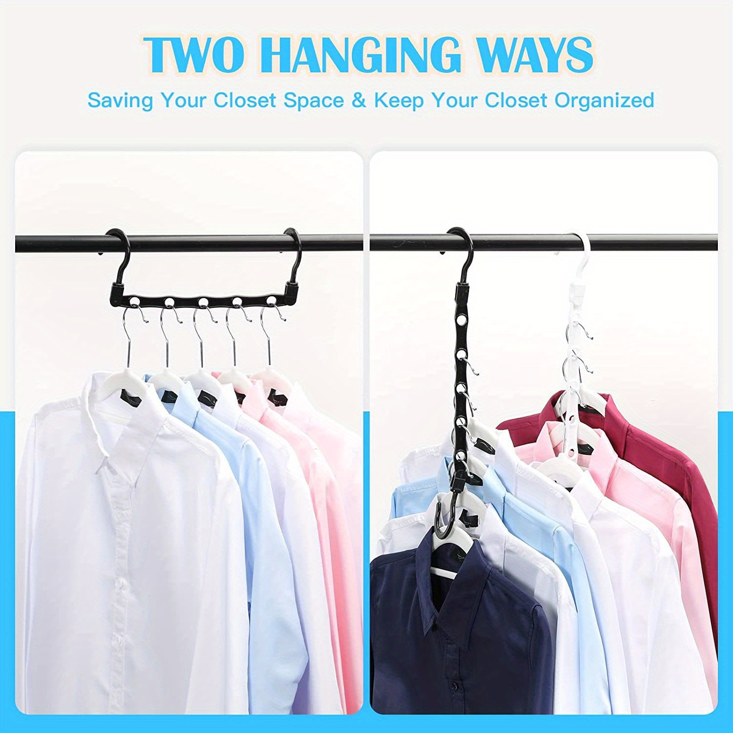 Heavy Duty Closet Hangers Space Saving Organization Perfect Temu