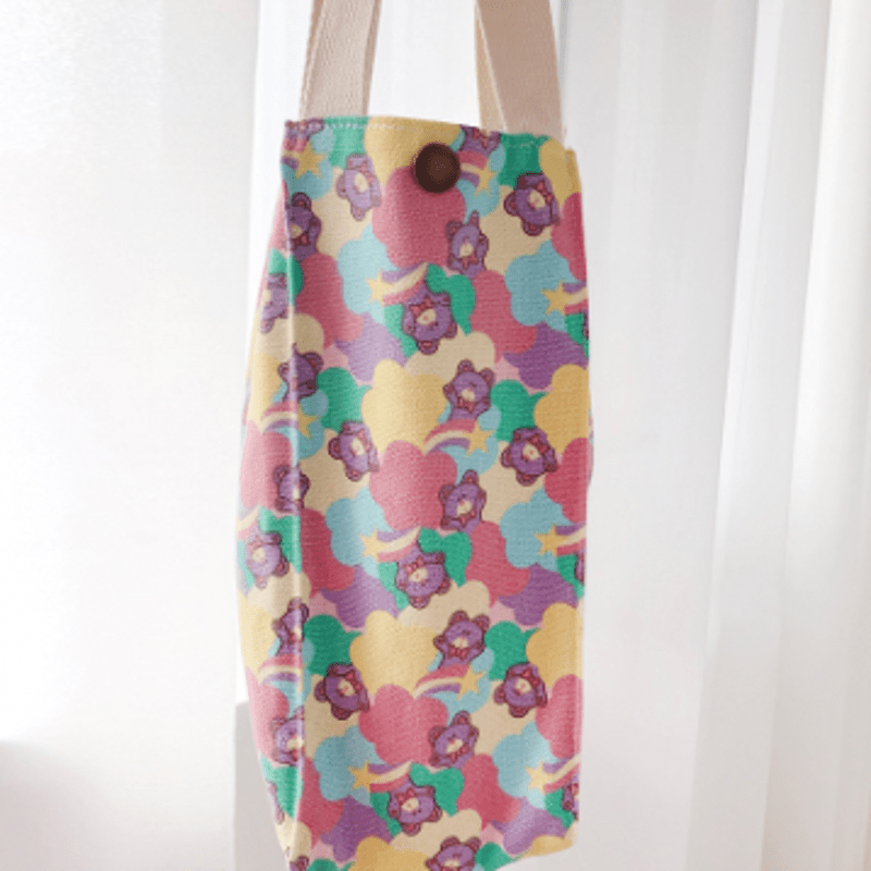 Tote bag with water bottle holder hot sale