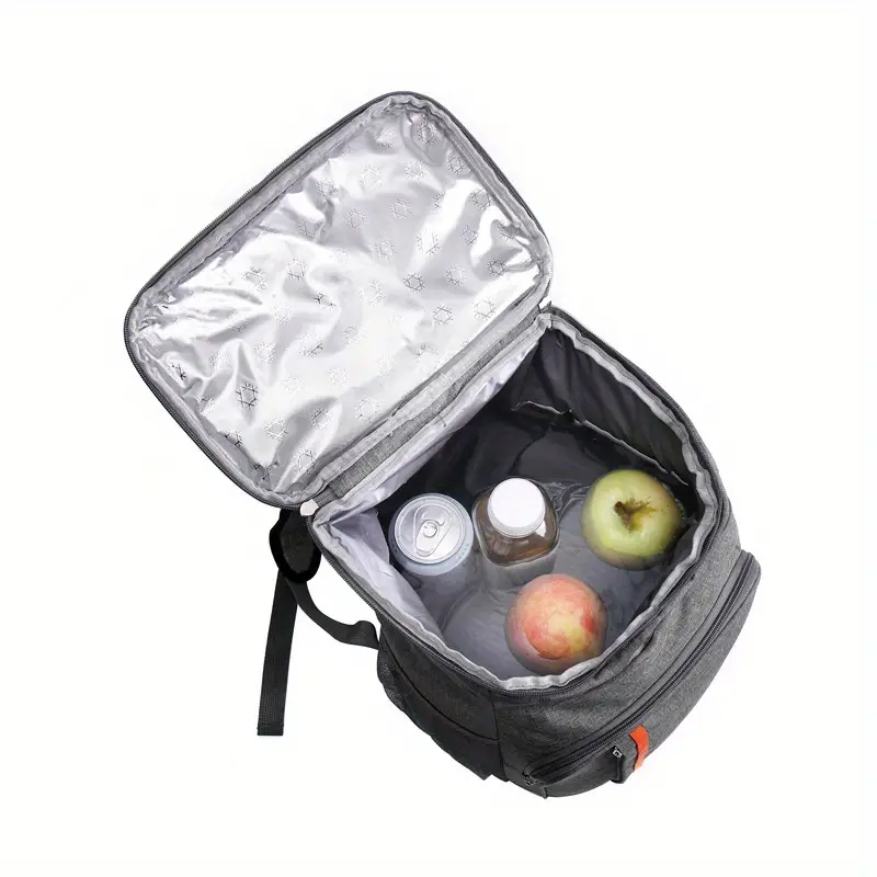 1pc cooler bag heavy duty oxford fabric cooler backpack waterproof leakproof insulation outdoor tote bag for beach picnic school office travel accessories beach accessories kitchen accessories home kitchen items details 7