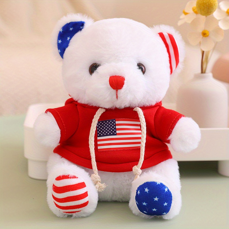 teddy bear with american flag