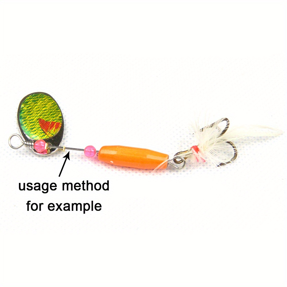 Fishing Lure Accessories: Diy Rotating Sequins Steel Wire - Temu