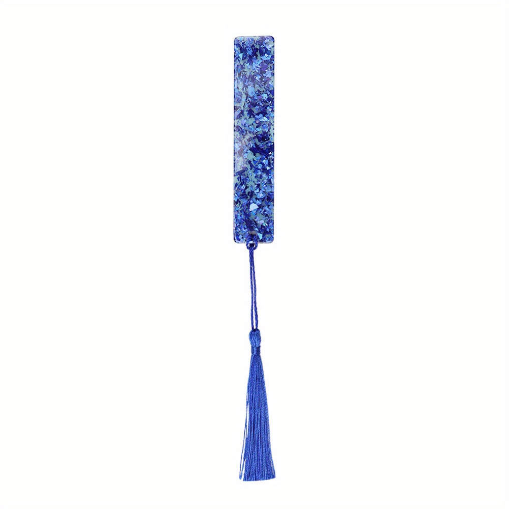 6.5 Silky Bookmark Tassel with Loop for DIY Craft Accessory, 8Pcs Sapphire  Blue