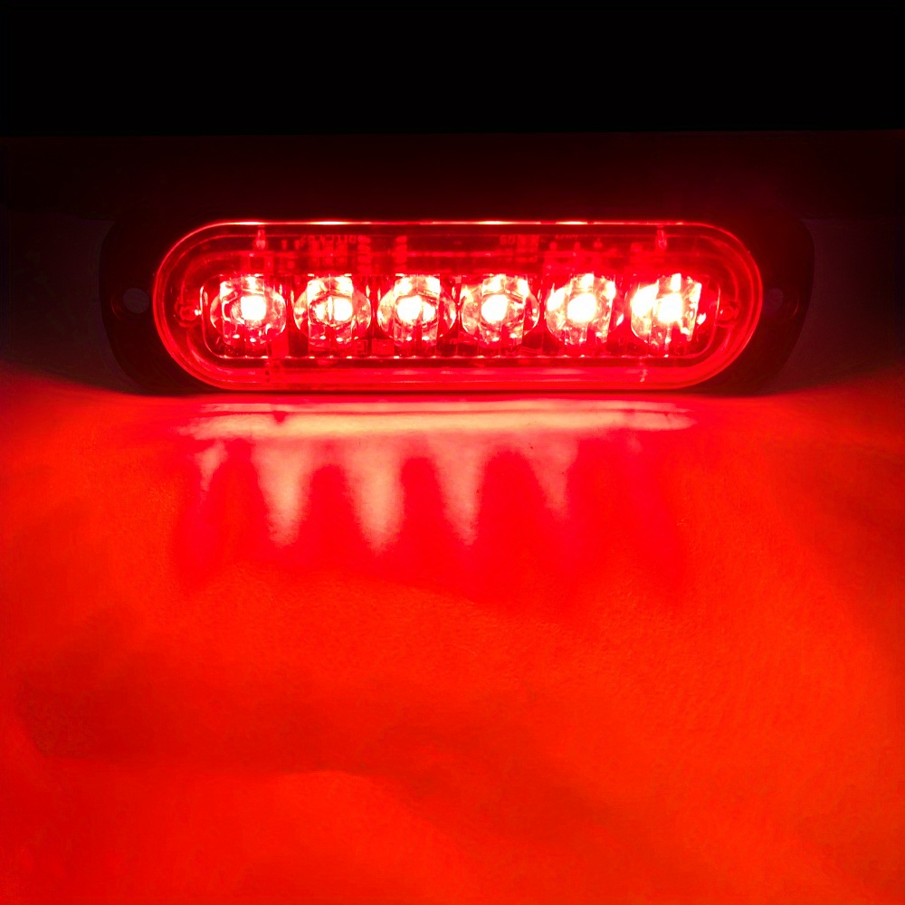 1PCS LKW-Warnleuchte 6 LED 12-24V LKW-Seitenmarkierungsanzeige  Wasserdichtes Krankenwagen-Polizeilicht - Temu Austria