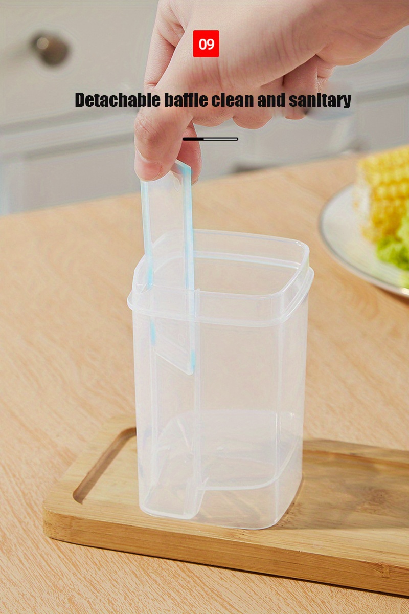 Double Lid Seasoning Jar Seasoning Bottle Salt Storage Box Temu