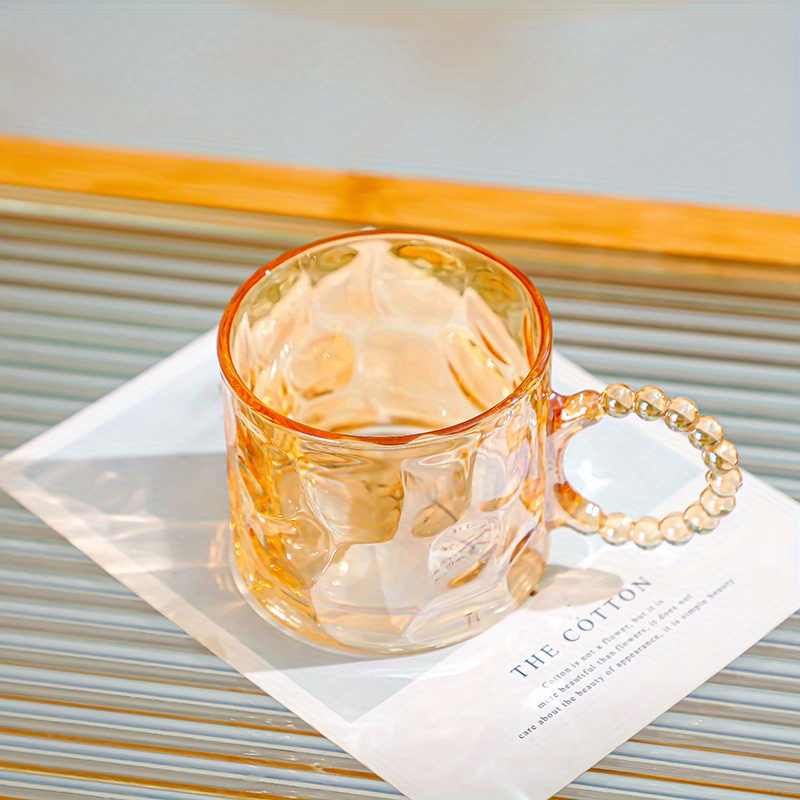 Large Glass Cups Clear Transparent Coffee Mugs Breakfast - Temu
