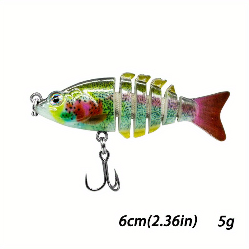 Pitrice Fishing Lures Sinking Wobblers Multi Jointed Swimbait Lure Bionic Hard Bait; Hard Baits Fishing Tackle Other