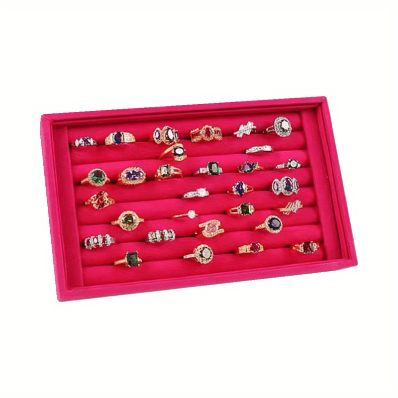 Jewelry Box Earring Ring Bracelet Display Tray Jewelry - Temu