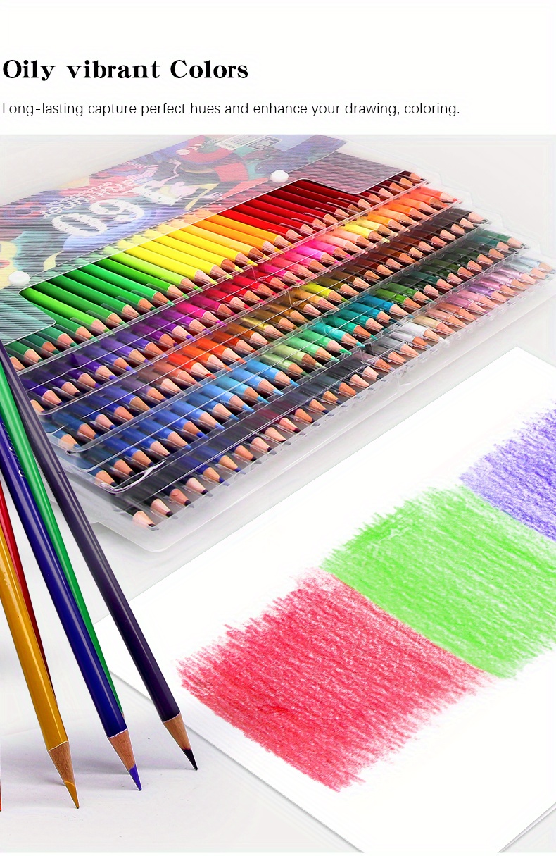 260 Vibrant Colors Oil based Colored Pencils For - Temu