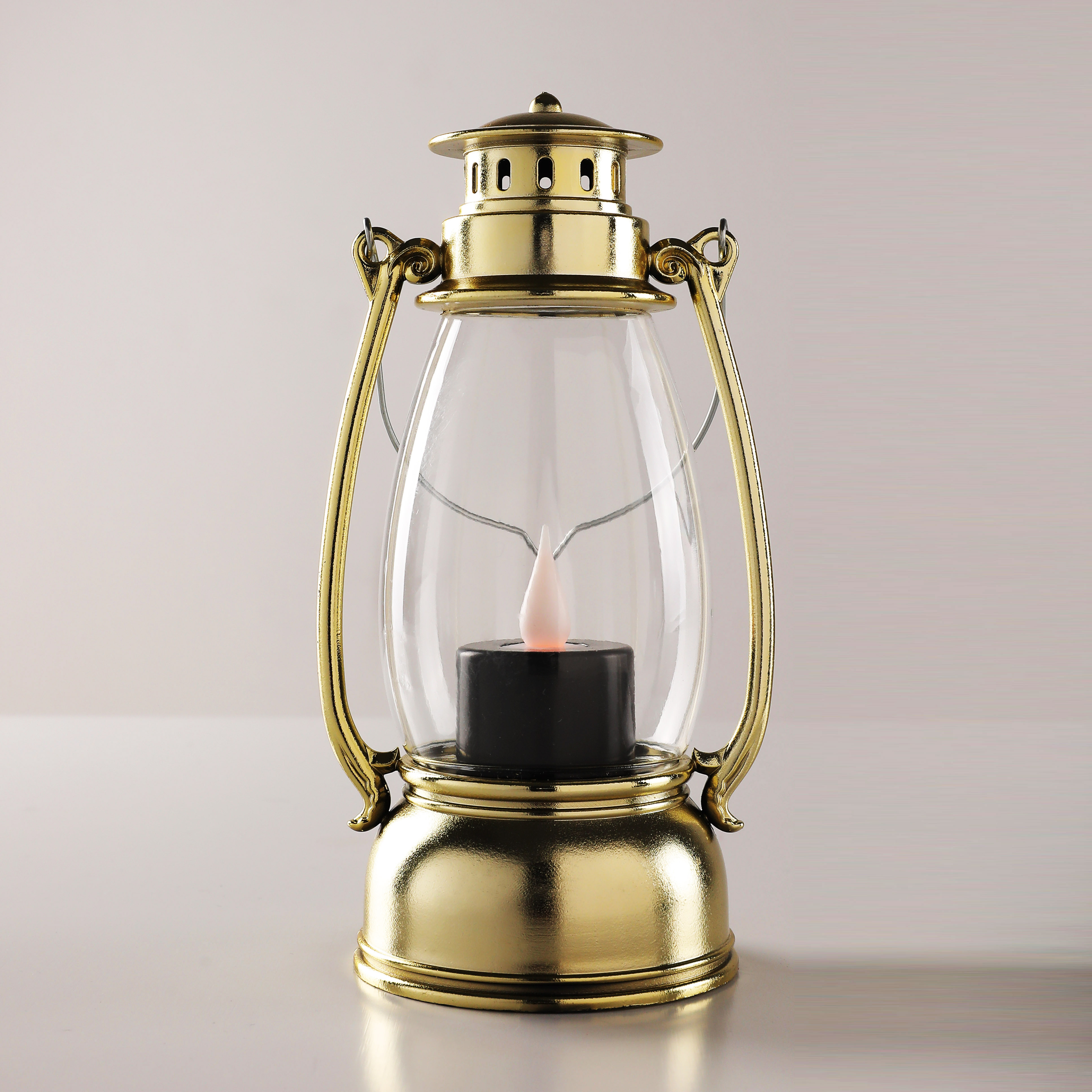 Small Vintage Lantern Swag Lamp