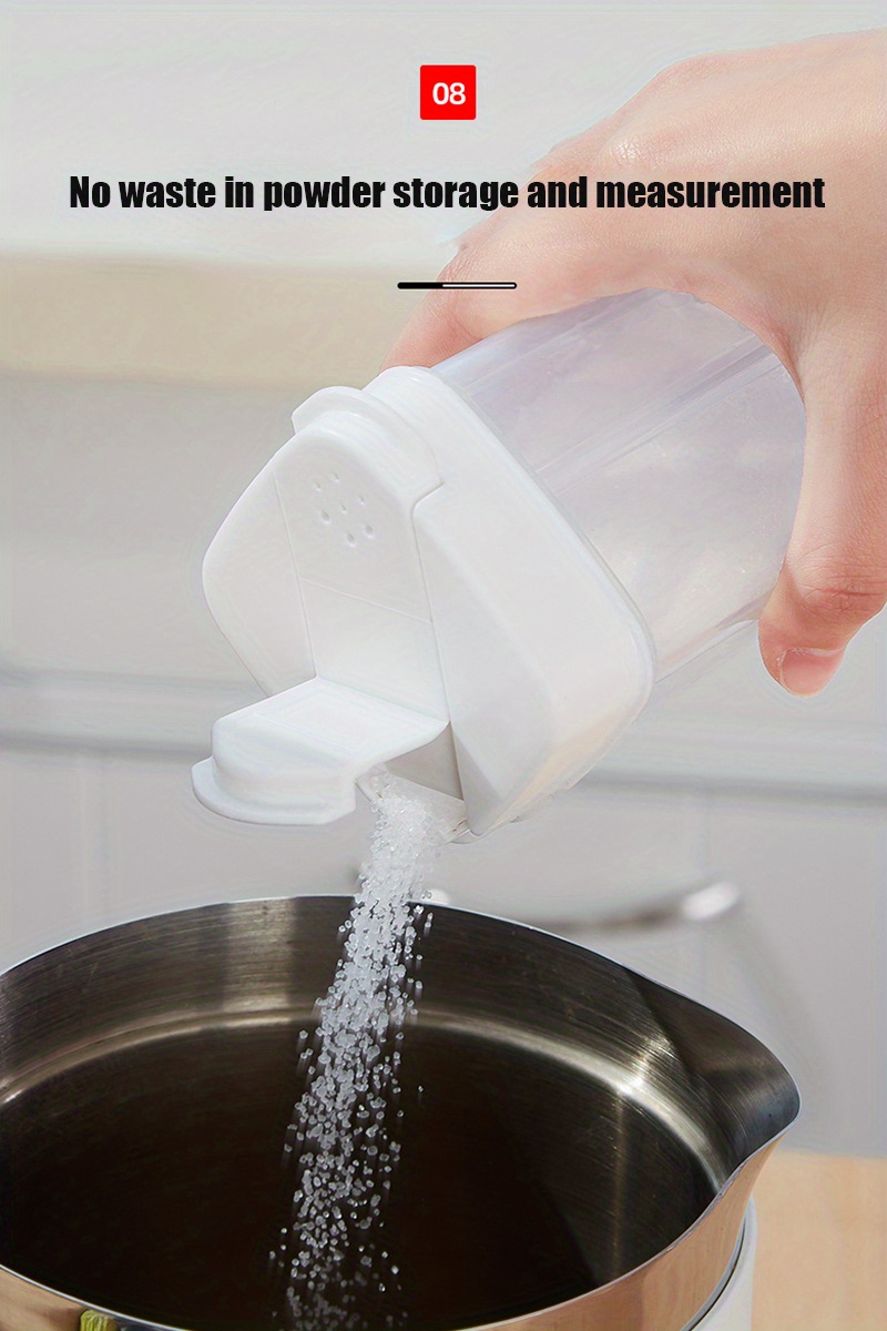 Double Lid Seasoning Jar Seasoning Bottle Salt Storage Box Temu