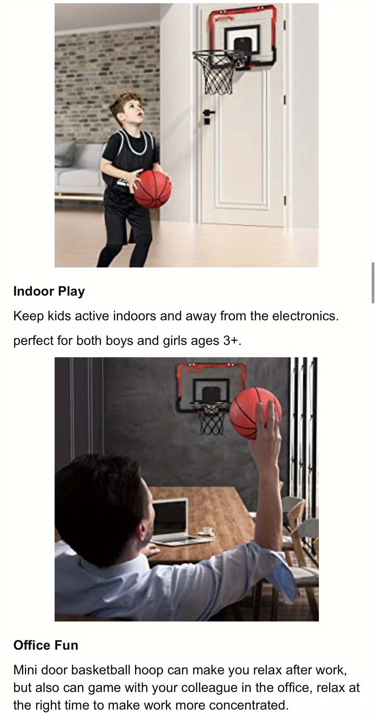 kids indoor basketball stand set electronic scoreboard basketball stand toy sea and beach accessories as halloween chrismas gift details 2
