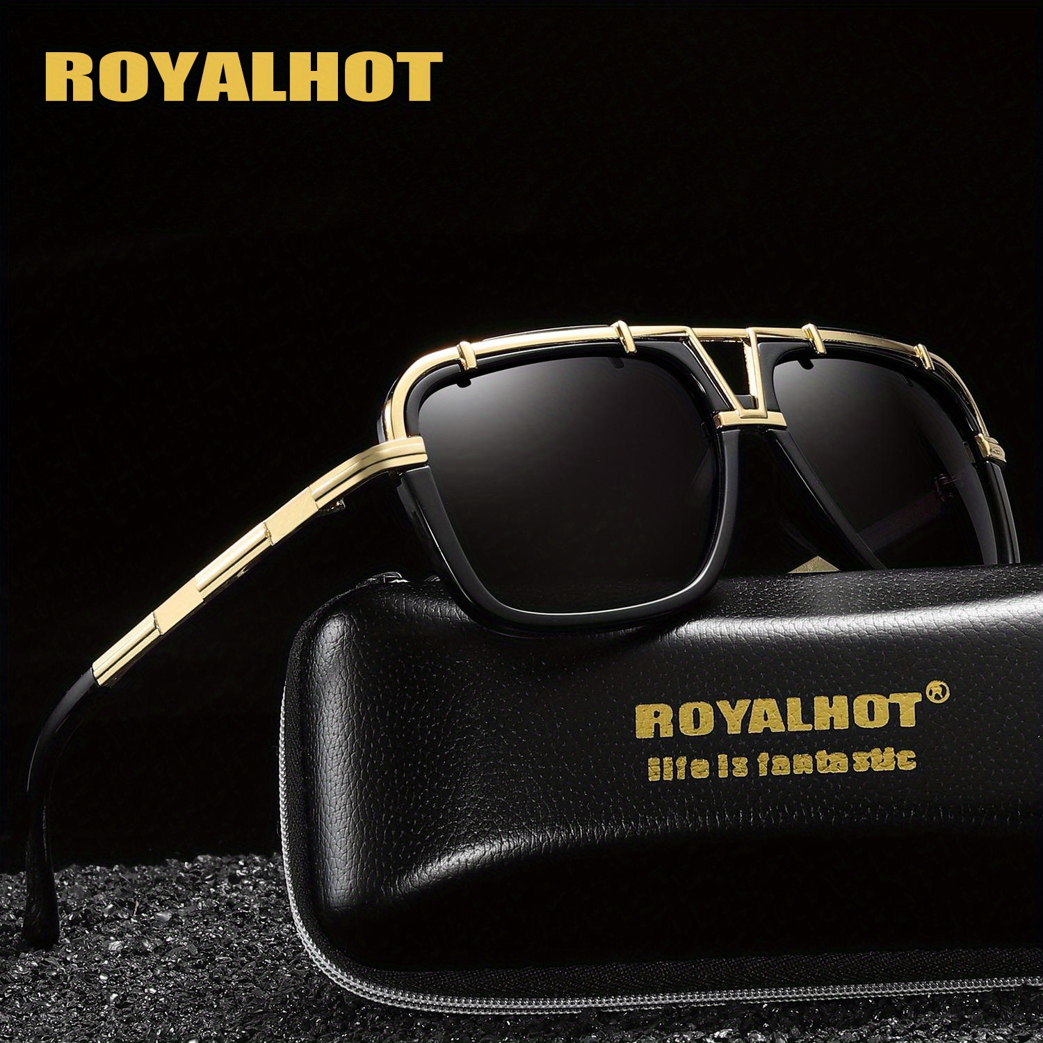Royalhot Mens Zinc Alloy Large Frame Pc Eyewear Classic Outdoor Fishing  Driving Sunglasses Casual Mixed Color Decorative Sunglasses, Check Out  Today's Deals Now