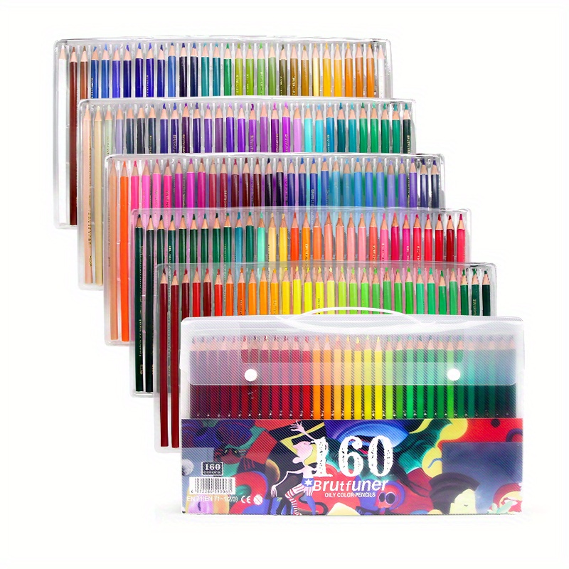 Professional 48/72/120/160/180Color Oil Color Pencils water color pencils  Wood Sketching Colored Pencil School Art Supplies - AliExpress
