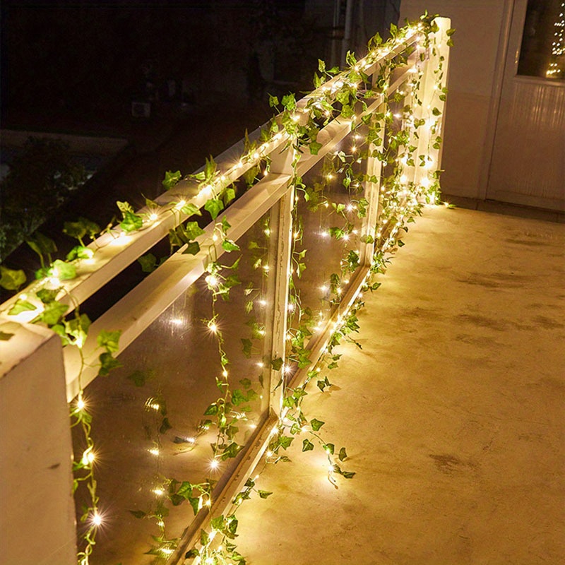Fairy Lights For Bedroom Artificial Vines Green Leaves for Wall
