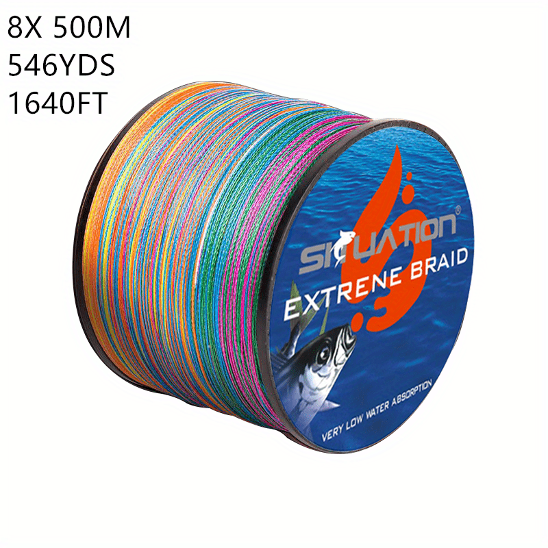Super Strong 8 Braided 8xpe Fishing Line /1096yds Weaving - Temu