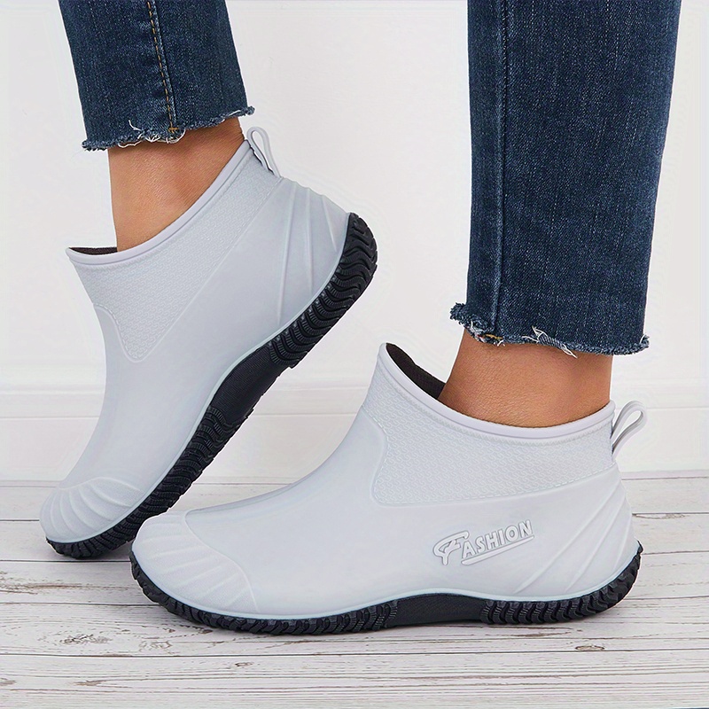 Grey ankle rain outlet boots