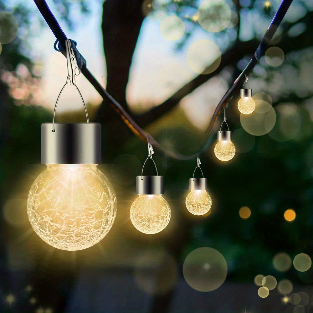 brighten your garden with 12 packs of decorative hanging solar lights waterproof multicolor warmwhite options details 6