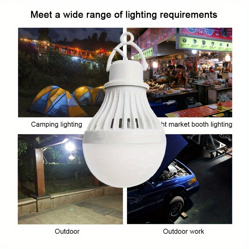 portable led lantern camping lamp mini bulb 5  usb power book light reading camping study table lamp details 2
