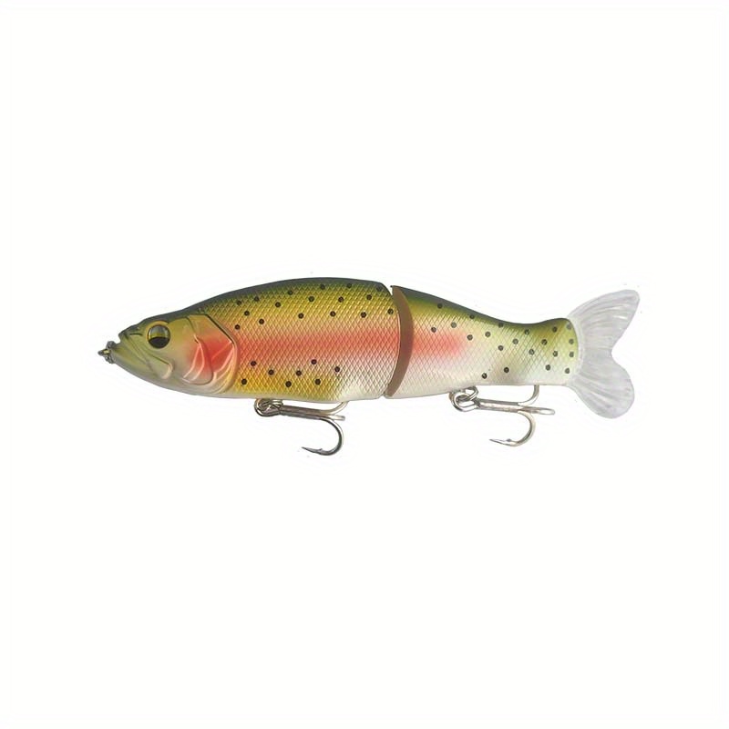 Realistic Fishing Lure: Slow Sinking Glide Bait With Fur Tail