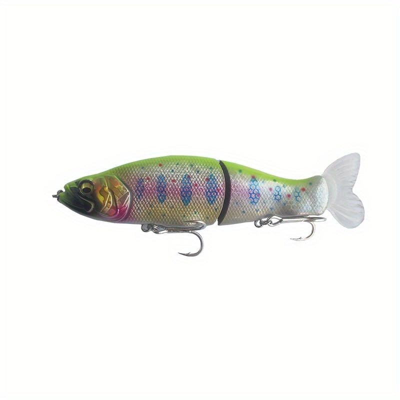Realistic Fishing Lure: Slow Sinking Glide Bait with Fur Tail - Perfect for  Trout, Shad, Bass & Musky!