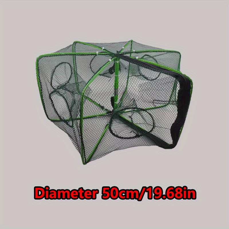 New Arrival 6-hole Foldable Fishing Net Trap, Suitable For Catching Small  Fish, Shrimps, Crabs, And Crawfish