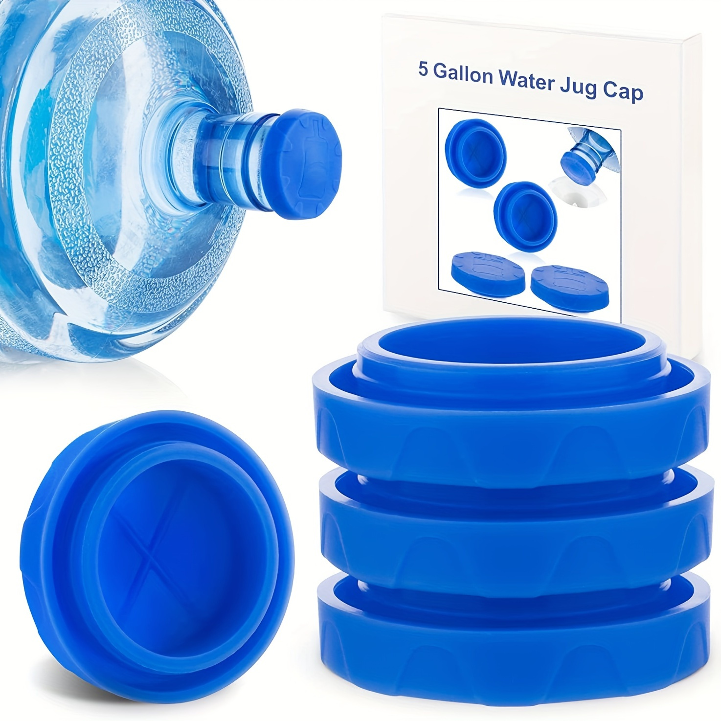 5 Gallon Water Jug Drinkware Couvercle Bouchon Silicone Résistant