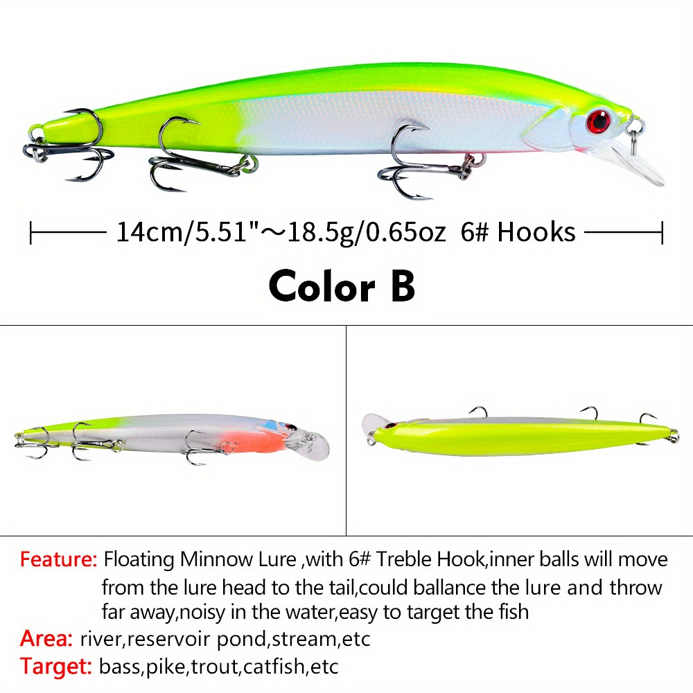 4 PCS Fishing Wobbler Artificial Lures Fishing Tackle Lifelike Fishing Lure  Hard Bait 3.2 cm