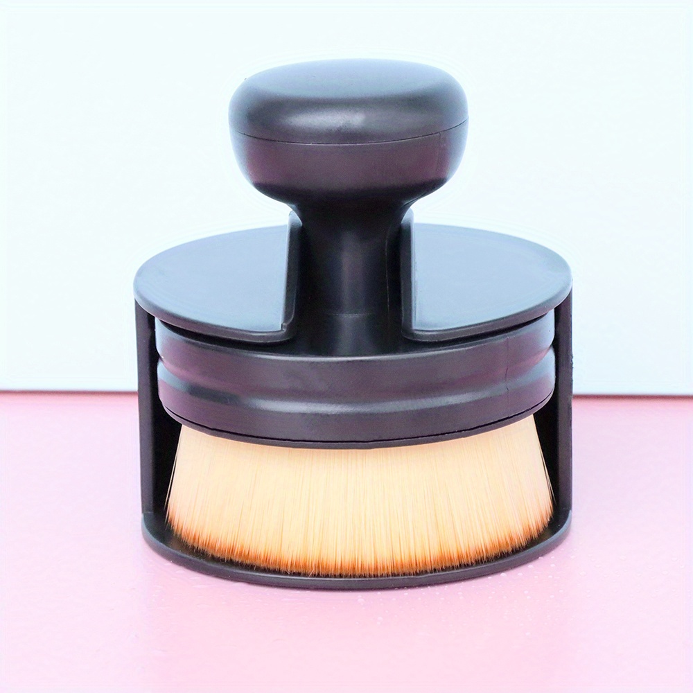 Image of Large Foundation Brush For Smooth And Even Application - Perfect For Liquid, Cream, And Powder - Ideal For Blush And Makeup - Protects Skin From Harsh Bristles