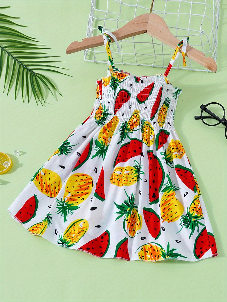 Beautiful florals dot clothes dress for kids baby girls summer