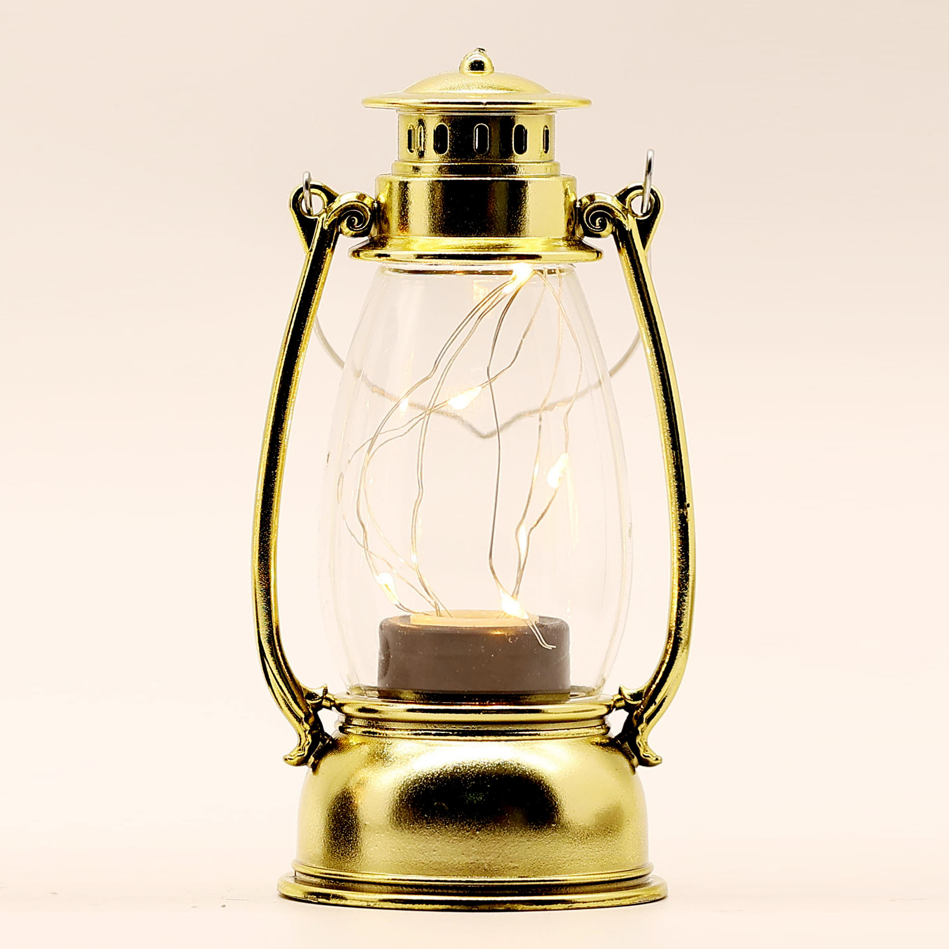 Small Brass Hanging Lamp - Miniature Indian Lantern