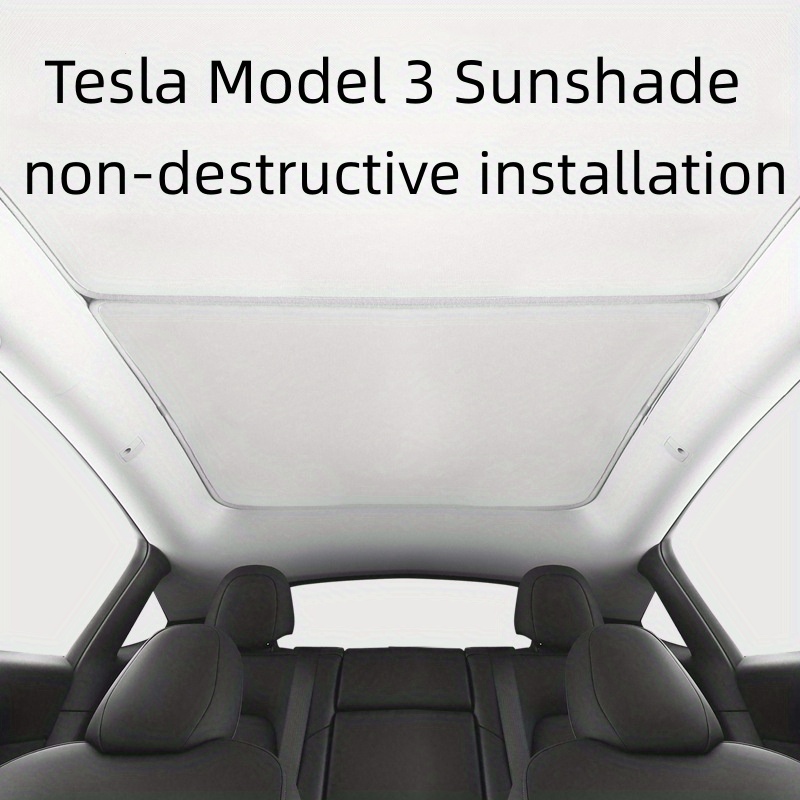 Model 3 Sonnenblenden für das ganze Auto – Mesh-Seitenfenster-Sonnenschutz  (2017–2023) – TESLAUNCH