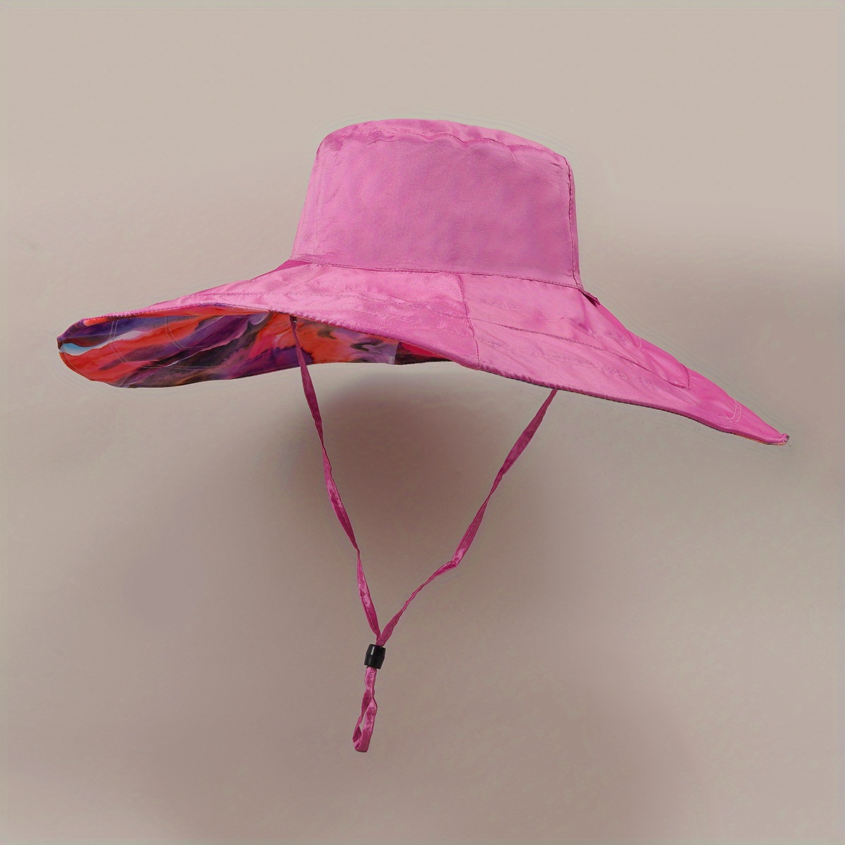Designer Hot Pink Bucket Hat For Men And Women Wide Brim Sun