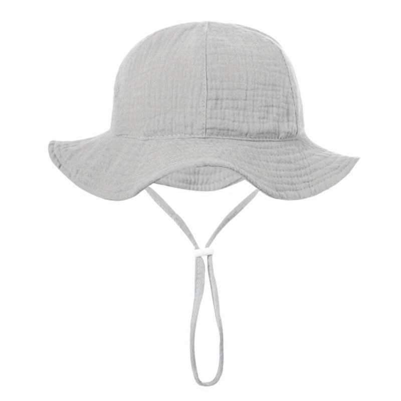 Spring Autumn Solid Color Soft Baby Bucket Hat Cotton Fisherman Hats Kids  Summer Toddler Boys Girls Panama Sun Cap 2022 New