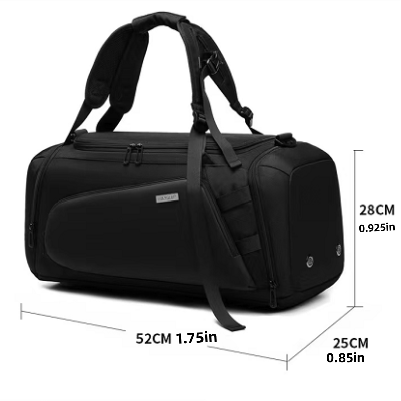 big capability gym bag shoulder bag bag for travelling business trip handheld bag dry and wet depart pocket details 0