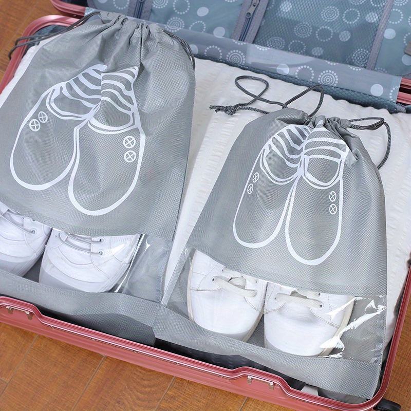 Non-woven Travel Portable Shoe Storage Bags - Temu