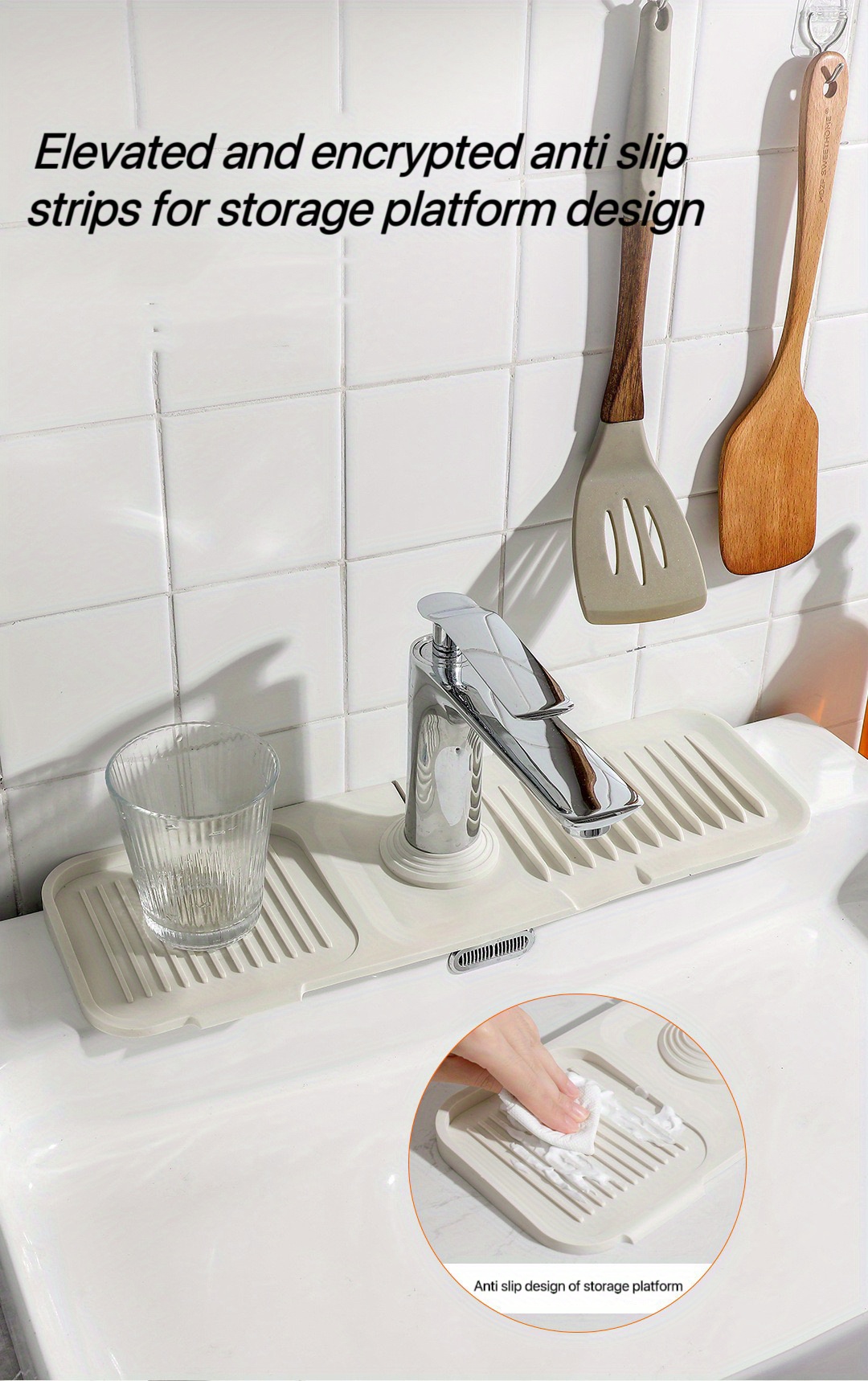 Faucet Draining Mat Non slip Countertop Mat Household Soap Temu