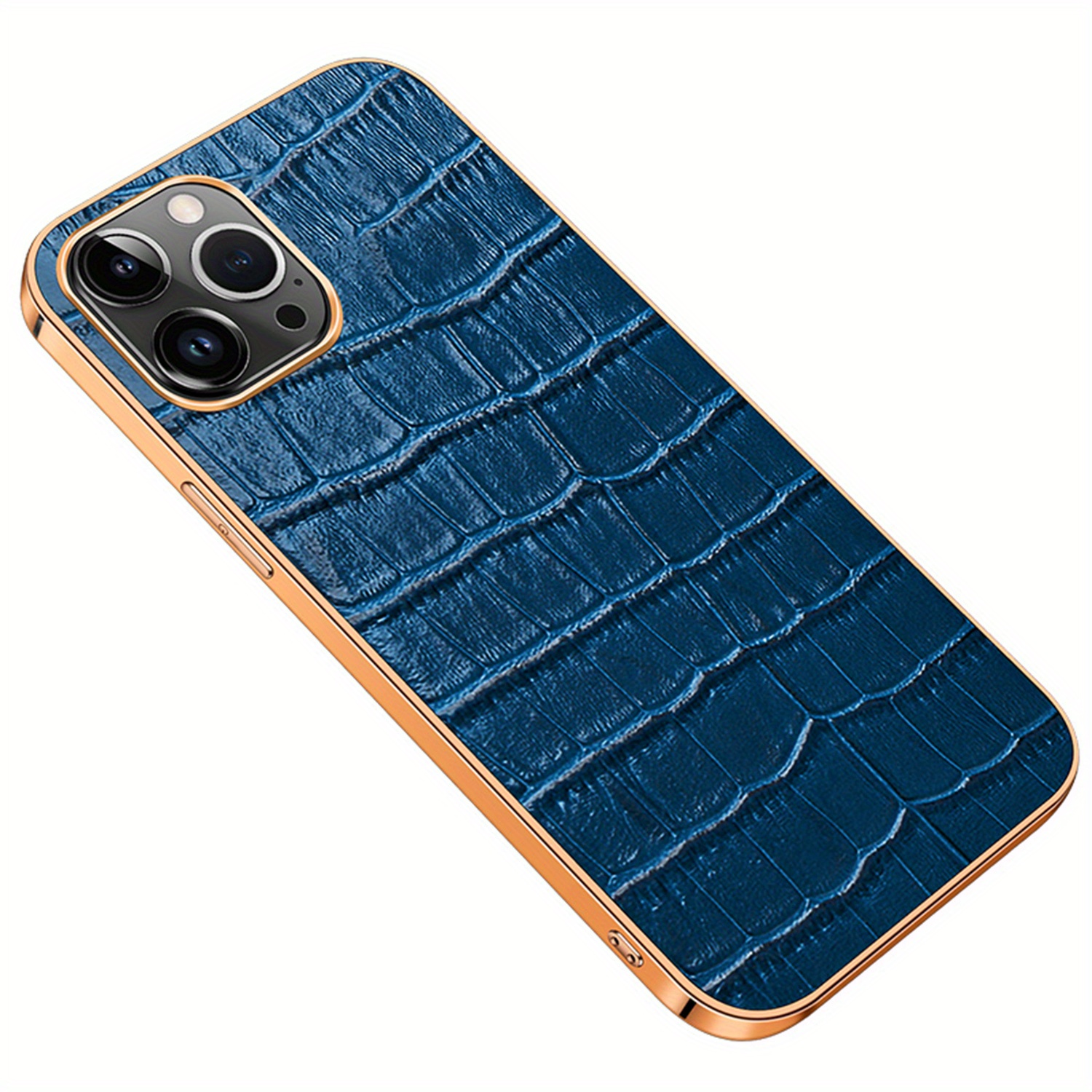 For iPhone 14 Pro Max Luxury Crocodile skin pattern Phone Case For