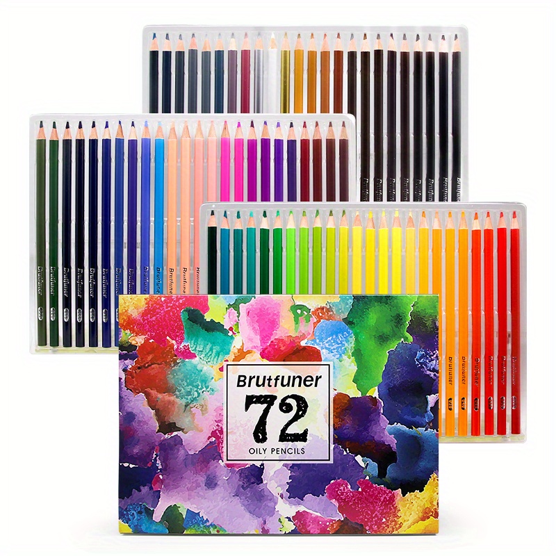 Castle Art Supplies 72 Colored Pencils Zip-Up Set for Adults Kids