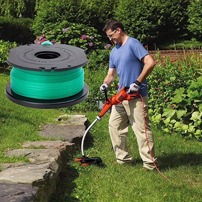 THTEN SF-080 String Trimmer Spool Line Compatible with Black and Decker  SF-080-BKP 20ft 0.080 GH3000 LST540 GH3000R LST540B Weed Eater Auto Feed