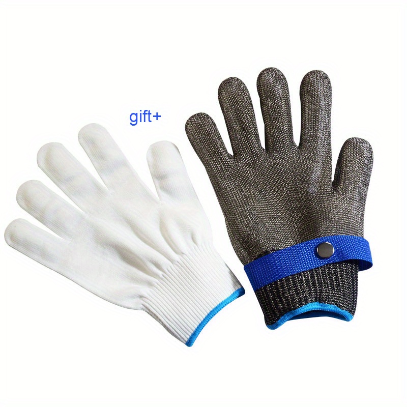  LCYDMJ Guantes de alambre de acero inoxidable 316, guantes de  trabajo de seguridad resistentes a cortes, para carnicero de cocina, para  mano izquierda y derecha (color : alargar 5.9 in, tamaño