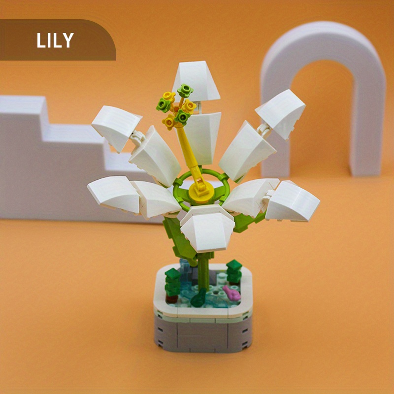 Set di Mini Blocchi da Costruzione Bouquet di Fiori - Idea Regalo di