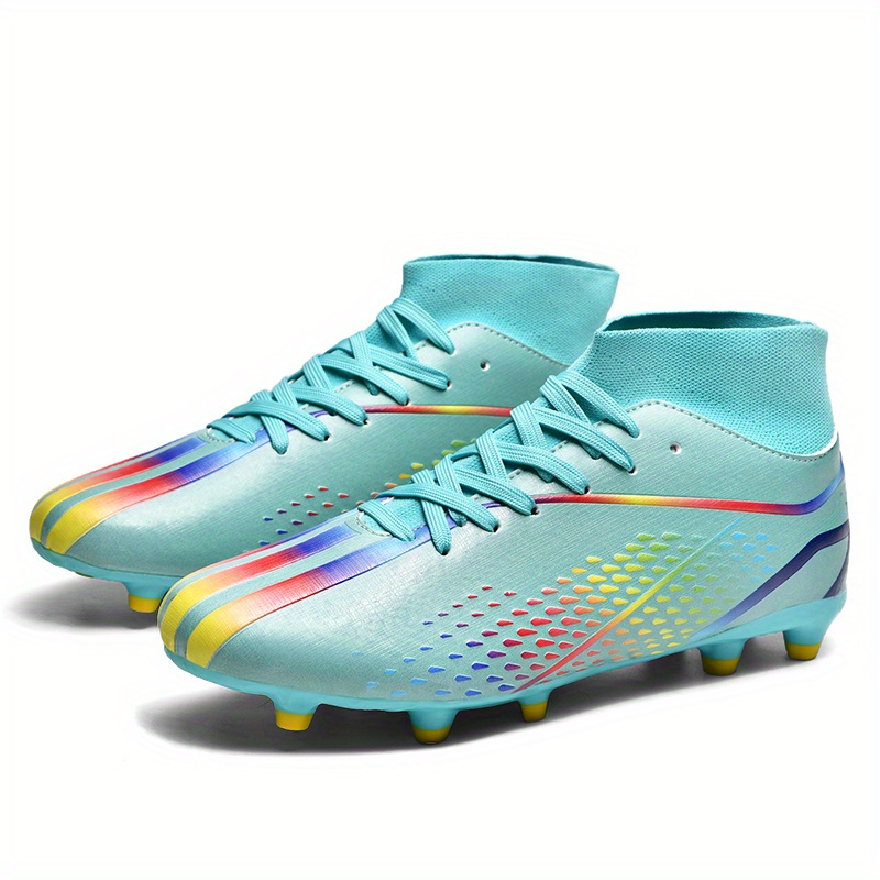 Men's Ag Cleat Football Boots, Professional High Top Geometry