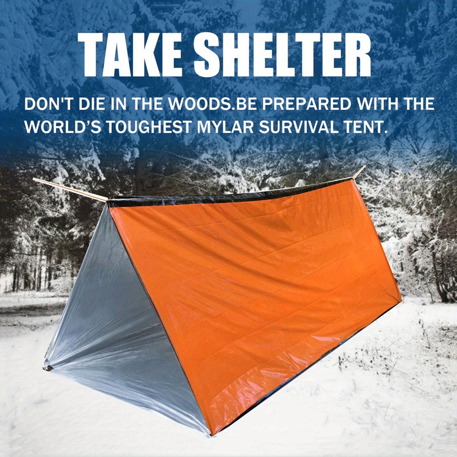 Survival Tent Emergency Shelter with Titan Paracord, for 2 Person,Survival  Kit Mylar Tent Includes Survival Lamp and Tactical Whistle for Outdoors  Camping and H - China Emergency Survival Kit and Survival Gear