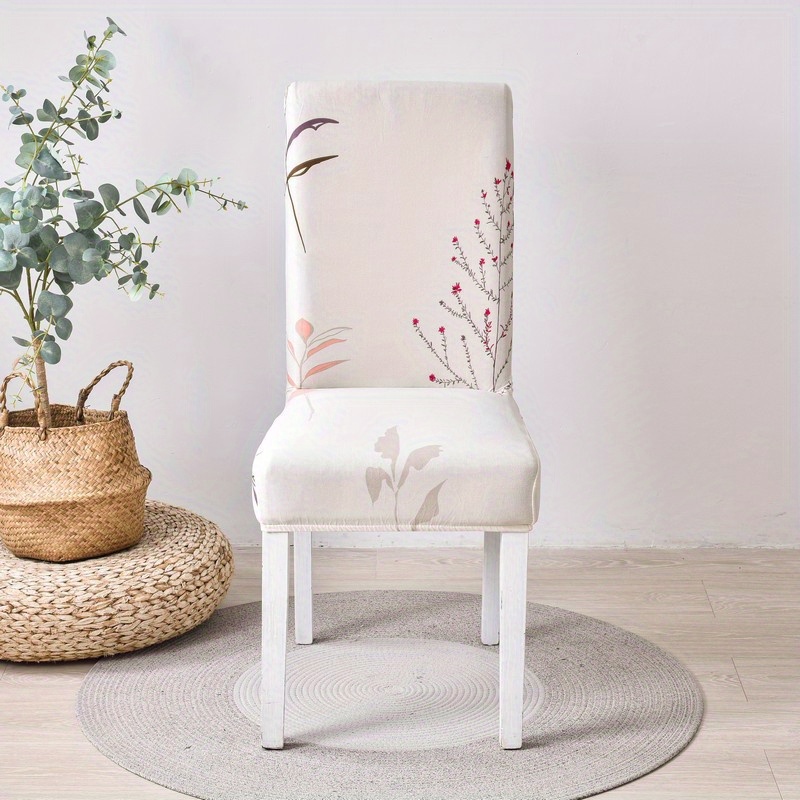 Nuovo stile vegetale copertura sedia sala da pranzo coprisedie copertura  della sedia fiori motivo a foglie fodere per poltrone elastiche casa  Stuhlbezug