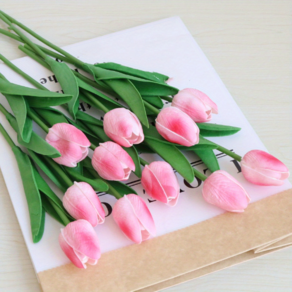 10 Pezzi Fiore Artificiale Fiore Tulipano, Realistici Bouquet di Fiori  Finti di Tulipani, Tulipani in Lattice Artificiale per Matrimonio Bouquet  da