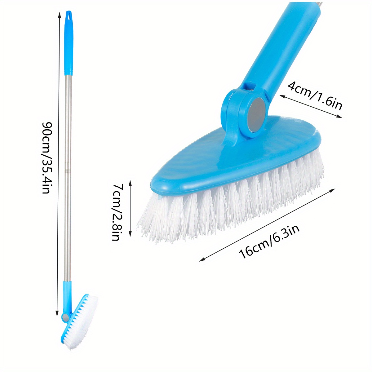 Long Handle Floor Scrub Brush Kitchen Push Broom ° - Temu United