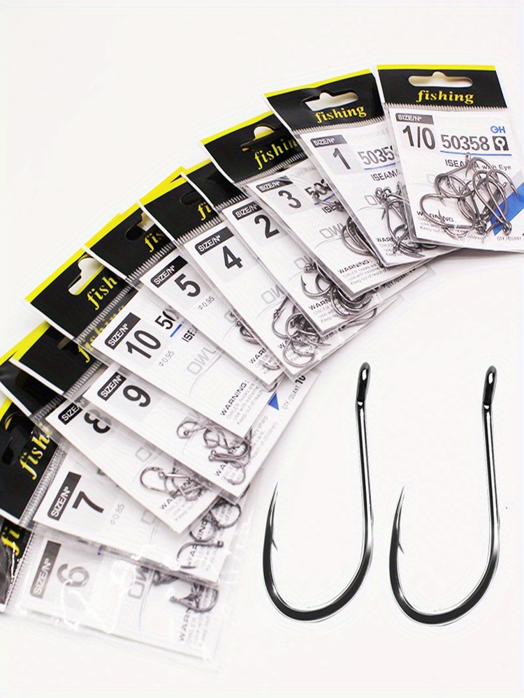 High Carbon Fishing Hook Eye Carp Catfish Anzol Peche Japan - Temu