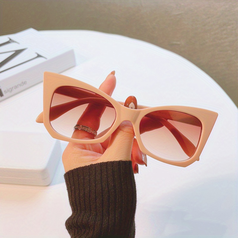 Neue kleine Cat Eye Sonnenbrille Frauen Trendige Vintage Halbrahmen  Composite Shades Brille Mode Marke Designer Radfahren Sonnenbrille