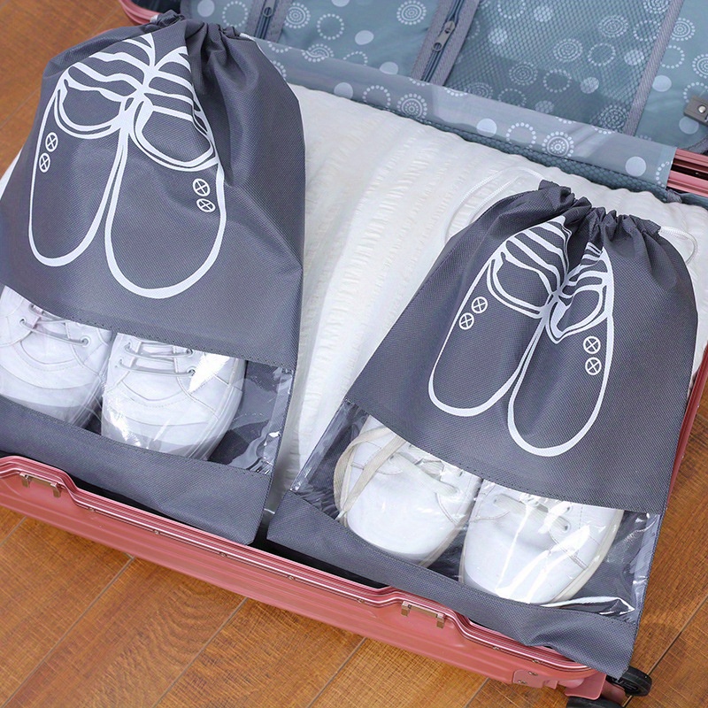 Non-woven Travel Portable Shoe Storage Bags - Temu