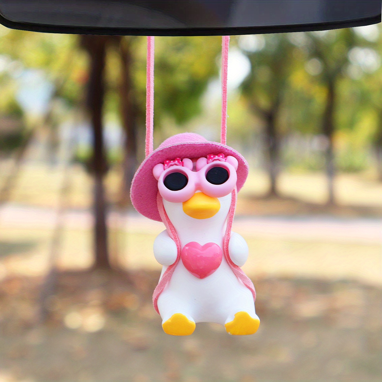 2.6*1.8*2 Inch/ Approx 6.5*4.5*5cm Cute Swinging Duck Car Ornament Swing  Duck Car Decoration Women – the best products in the Joom Geek online store